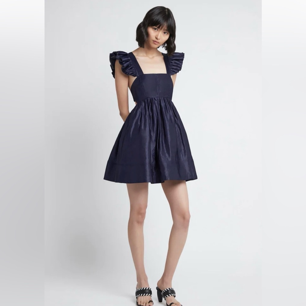 AJE Revitalise Frill Mini Dress, size 0 ( Aus6) Brand new